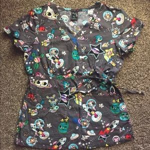 Koi Scrub Top